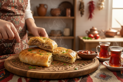 Kıymalı Maydanozlu Su Böreği